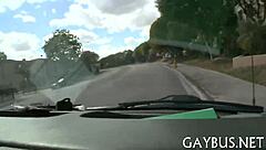 Two fellows engage in homosexual encounters.