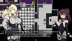 Corporate succubus fingering in game part 2