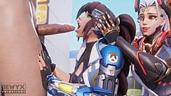 hey, check out this overwatch compilation from june 24 with anime and cartoon vibes all mixed in a fun hentai style