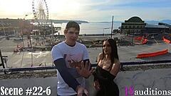 Latina petite amateur brunette undergoes casting audition on jay bank presents 18auditions scene 22-6