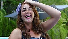 Arousing gratifying with blow job! Can this teen handle rough sucking action?