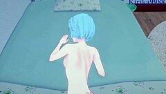 Casually narrating Rei Ayanami and Asuka Langley Soryu in intense sex from Neon Genesis Evangelion POV hentai