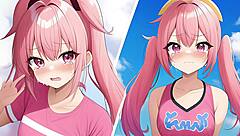 AI ANIME GARL2 GETS INTO SOME HENTAI FUN WITH HER ANIME BUDDIES