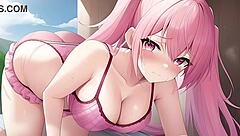 AI ANIME GARL2 GETS INTO SOME HENTAI FUN WITH HER ANIME BUDDIES