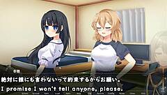 What happens in this crossdressing game trial with machine subtitles?