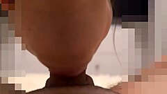 cremita in her mouth, she sucks my cock and feels it