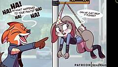 Cartoon girl gets caught in funny wedgie moments in compilation 2