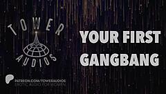 Your first gangbang audio for women is here with dirty talk! 🔥💦