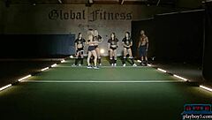 Sexy Black Teen 18+ Doing A Tough Pre Season Gym Workout