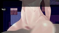 Watch this nympho girl get her big tits and ass covered in cum on the ranch in public!