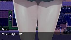 Watch this nympho girl get her big tits and ass covered in cum on the ranch in public!