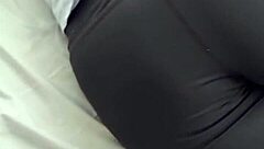 Damn! Hot Mexican chick in leggings gets slammed hard!