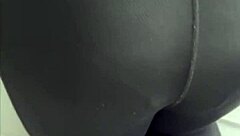 Damn! Hot Mexican chick in leggings gets slammed hard!