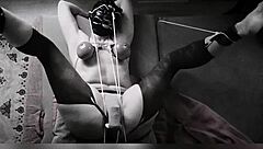 Obeygirl, bound and masturbating to orgasm.