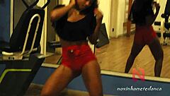 yo, watch this slut dancing and throwing her ass to the wall, wanna join?