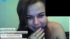 Webcam show with blonde Tannya and chubby Annica stripping live