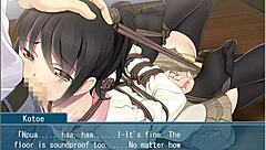 I’m getting punished by my teacher in Ojou-sama’s lesson part 1. These extracurricular games leave me bound and helpless.