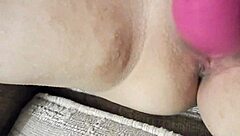 Wife cums hard with vibrator