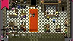 Massage chair makes witch cry in hentai game