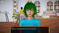 My new family playing a game together