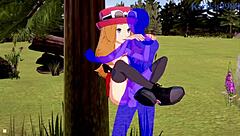 I saw Serena and Bea Saito having intense sex with the old man in Pokemon hentai, it was so hot!