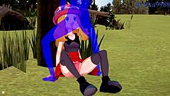 I saw Serena and Bea Saito having intense sex with the old man in Pokemon hentai, it was so hot!