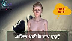Hindi audio tale of steamy office chudai with aunty