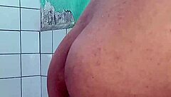 With desire, giving it hard to him in passionate encounter