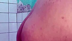 With desire, giving it hard to him in passionate encounter