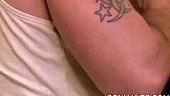 roman todd grips griffin barrows’ monster cock, bending over for hardcore doggystyle action.