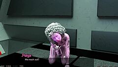 is this asian milf scientist stranded in space showcasing her project?