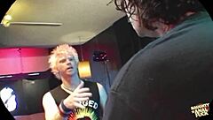 band members fuk two sluty chicks anal dp, cum mouth