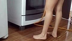 I Recorded My Maid Washing The Stove Naked
