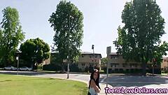 Real Amateur Teen Rides Cock Outdoors in High Definition. Leading to Intense Blowjob and Cumshot.