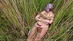 Anime hentai girl gets TIED UP and BOUND NAKED in wild bondage scene. Can't escape this trap.