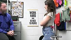 i caught a fine big tit teen at work and spied on her hardcore action with my hidden cam