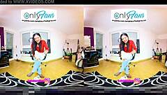 Vr 3d foot girl crushes nylons in high heels!