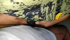 Outdoor adventure: girlfriend bent over, taking boyfriend's big cock in intense pussy fucking.