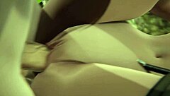 Overwatch xxx porn parody features kiriko in a hard sex animation with big tits and anime hentai elements