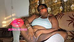 feeling intense pleasure as hot wife takes harvey bush's big black cock