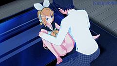 hatsune miku and kagamine rin go wild in this hot vocaloid scene 😈🔥