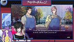 Skinny Asian guy explores slow damage in hentai game part 3