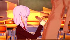 Yo, check teen Inori Yuzuriha getting creampied in 3D hentai!