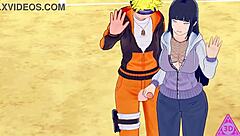 Naruto Hinata hentai wild sex action
