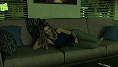 Blonde wife and mother-in-law ride big cock in missing scenes!