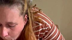 piggy went wild, slurping and sucking on that thick cock