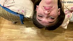 ki-sim fucked hard in the mouth by a huge cock