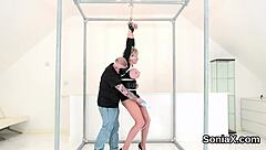 Unfaithful British Lady Sonia Exposes Her Massive Tits!