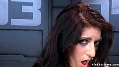 Brunette and Ebony Slut MASTURBATING Hard with Wild Vibrator Play!