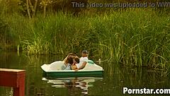 gorgeous dru berrymore enjoys outdoor fun